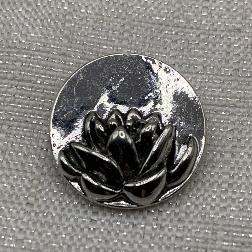 💗WATER LILY FLOWER - Ginger Snaps & Co. Snap Button Charm - 18mm/20mm